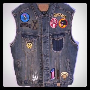 Jean Vest with various patches